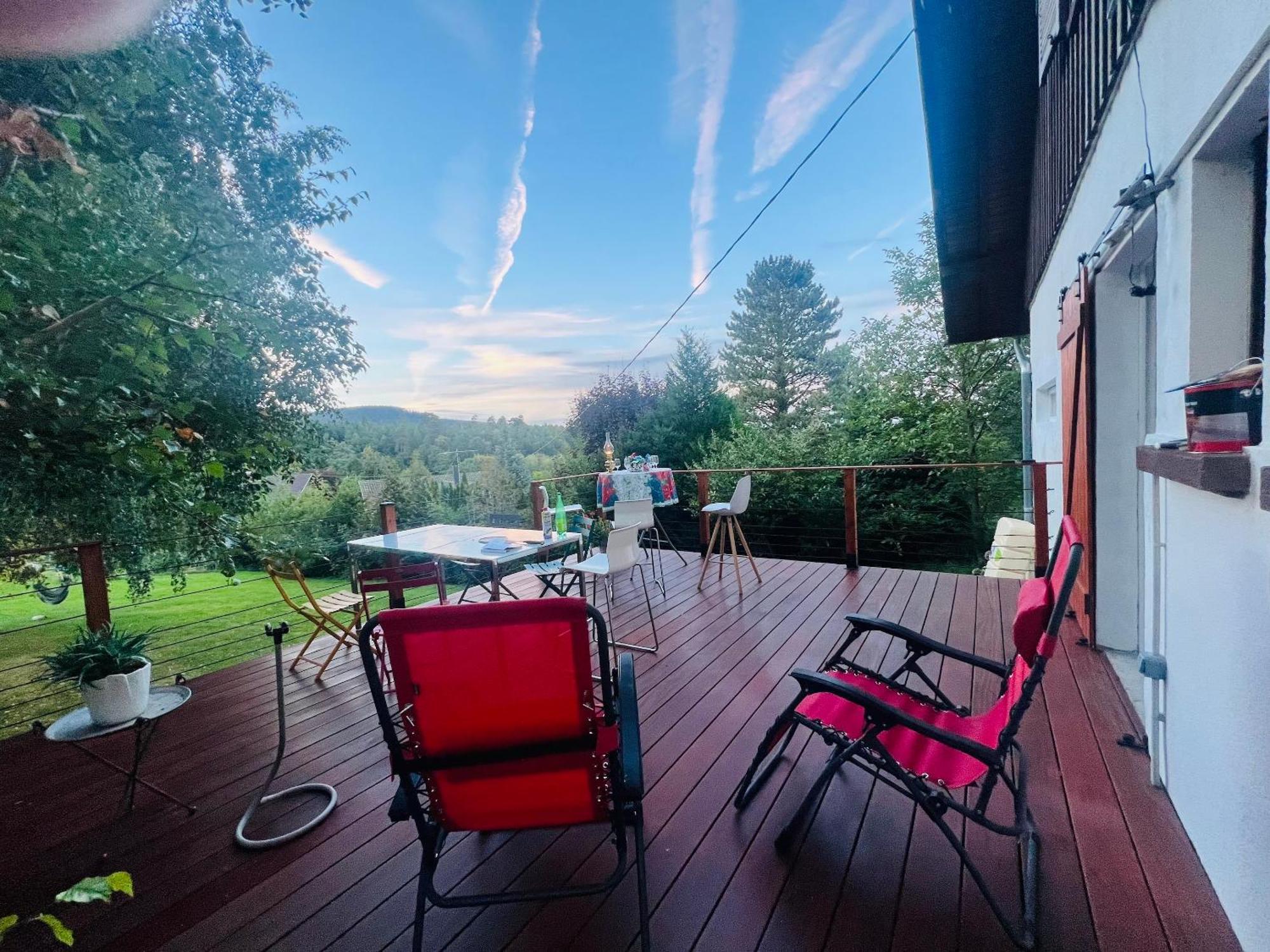 Chalet Spacieux A Wangenbourg-Engenthal Avec Vue Panoramique Exteriér fotografie