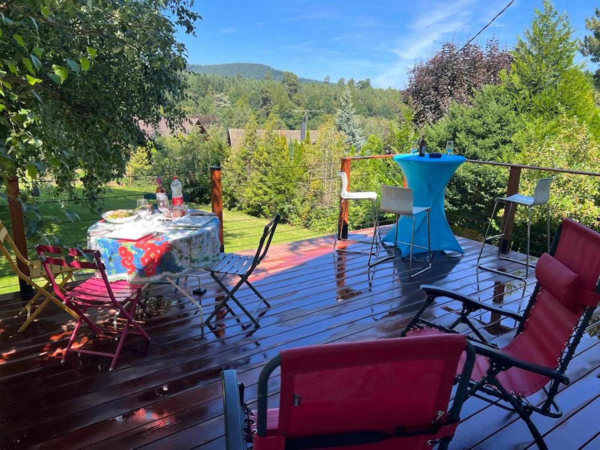 Chalet Spacieux A Wangenbourg-Engenthal Avec Vue Panoramique Exteriér fotografie